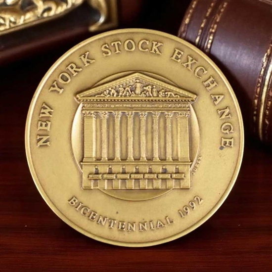 New York Stock Exchange Bicentennial Medallion - Coin