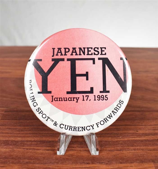 Chicago Mercantile Exchange Button - Japanese Yen