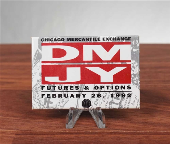 Chicago Mercantile Exchange Button- Deutsche Mark & Yen Futures