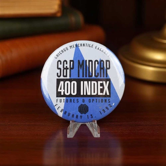 Chicago Mercantile Exchange Button- S&P 400 Futures