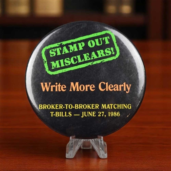 Chicago Mercantile Exchange Button- Broker Misclears