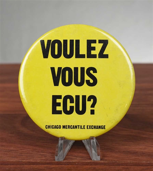 Chicago Mercantile Exchange Button- French ECU Options