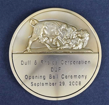 NYSE Bull & Bear Medallion / Duff & Phelps Corp -Bronze