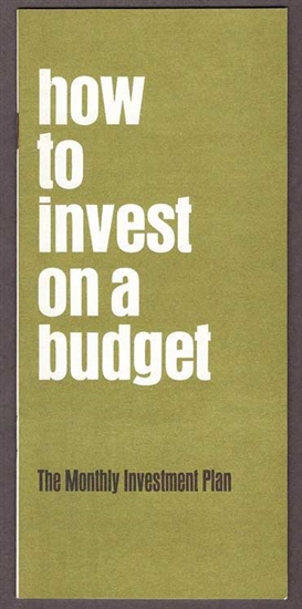 How to Invest on a Budget - NYSE Booklet - 1968