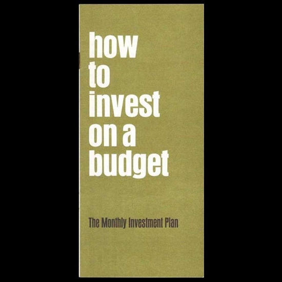 How to Invest on a Budget - NYSE Booklet - 1968