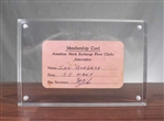 1971 American Stock Exchange Membership Card