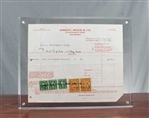 1941 Trade Ticket for Bank of America - Philadelphia Stock Exchange