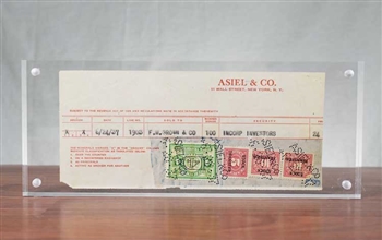 1937 Asiel & Co Trade Ticket - NYSE - Bear Stearns