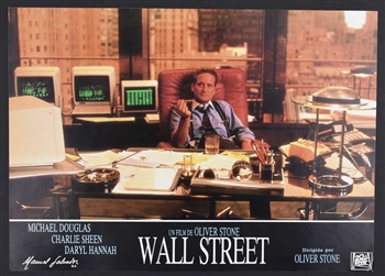 Gordon Gekko Wall Street Movie Promo  Poster - 1987