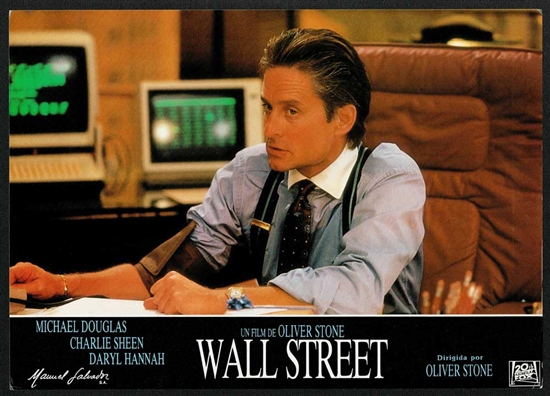 Gordon Gekko Wall Street Movie Promo  Poster - 1987