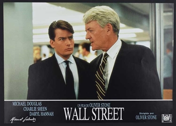 Bud Fox Wall Street Movie Promo  Poster - 1987