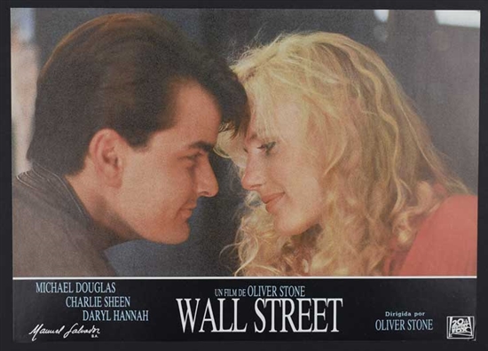 Bud Fox & Darien Wall Street Movie Promo  Poster - 1987