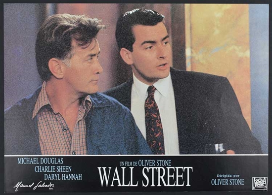 Bud & Carl Fox Wall Street Movie Promo  Poster - 1987