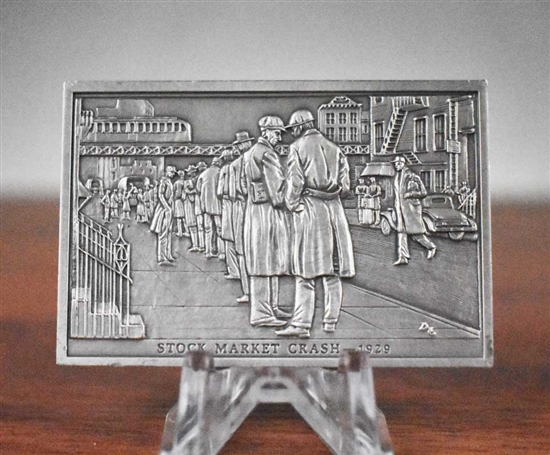 Pewter Stock Market Crash 1929 Pewter Ingot