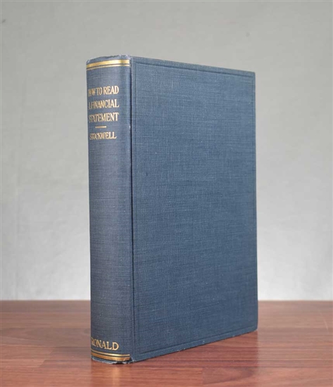 1925  - How to Read a Financial Statement by Stockwell - First Edition