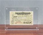 1886 Clarence W. Barron Train Ticket (Dow Jones)