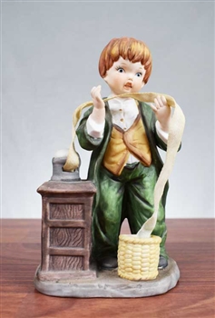 Little Boy Stock Broker Figurine