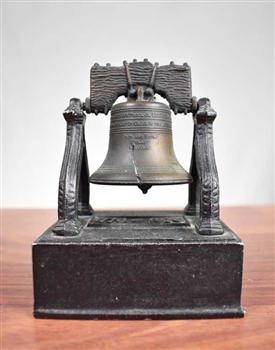 Cast Iron Liberty Bell Bicentennial Coin Bank