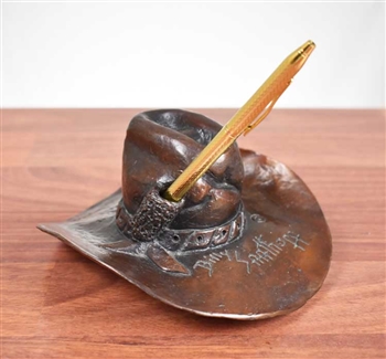 Merrill Lynch Bronze Cowboy Hat by Billy Saathoff