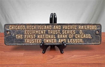 Chicago, Rock Island and Pacific Railroad - First National Bank of Chicago Sign