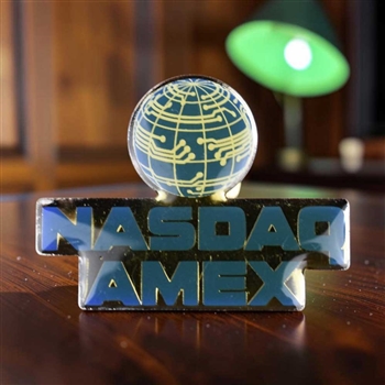Nasdaq and AMEX Vintage Lapel Pin