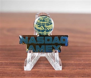 Nasdaq and AMEX Vintage Lapel Pin