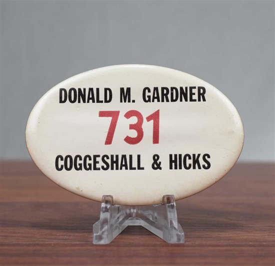 NYSE Floor Trader Badge - Coggeshall & Hicks