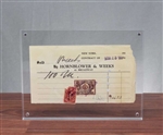 1926 Hornblower & Weeks Trade Ticket