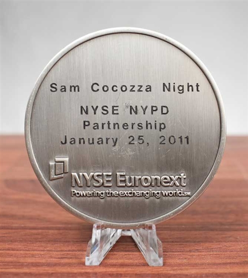 NYSE Euronext NYPD Partnership Medallion - Sam Cocozza Night