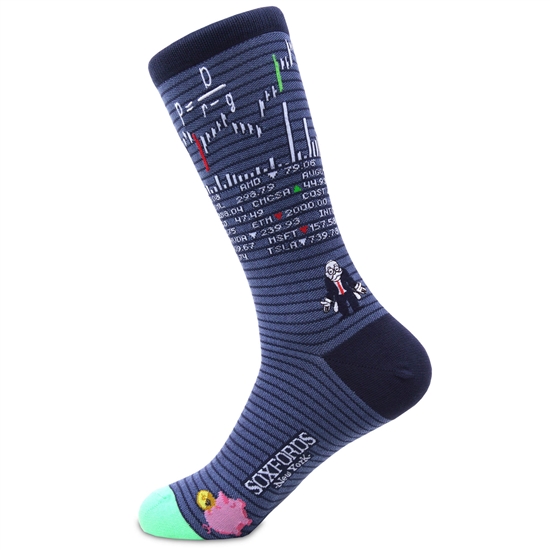 Walk Down Wall Street Socks - Mens