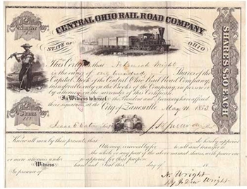 Central Ohio Railroad Company - 1853