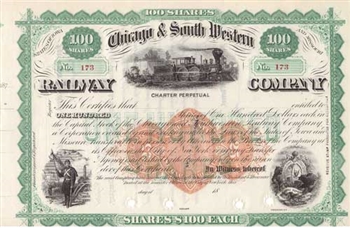 Chicago & South Western Railway Company - 1800s