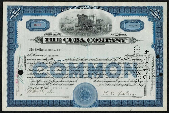 The Cuba Company - 1920s Blue