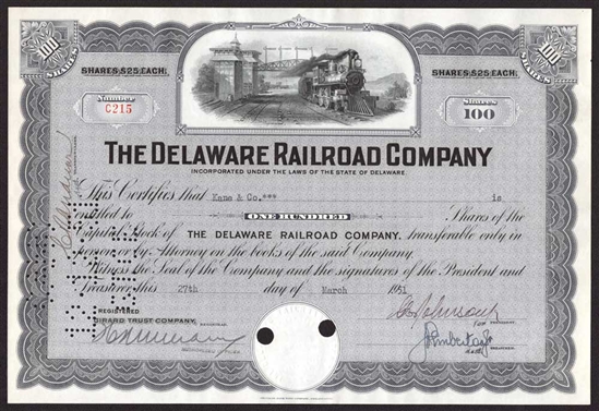 The Delaware Railroad Company - 1951