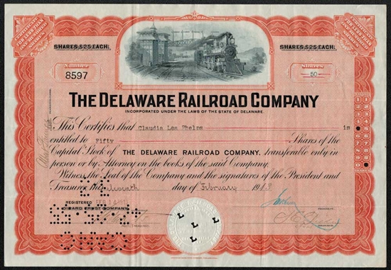 The Delaware Railroad Company - 1910s