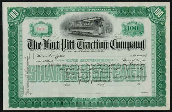The Fort Pitt Tracton Company - 1800s Green
