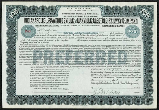 Indianapolis, Crawfordsville and Danville Electric Railway Co