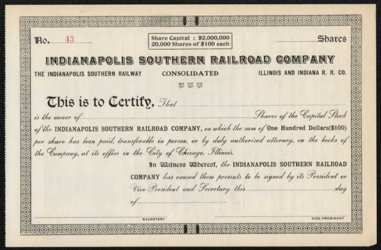 Indianapolis Southern Railroad Company