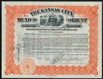 The Kansas City, Mexico & Orient Railway Co - Issued to & signed by A.E. Stilwell