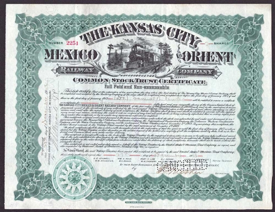 The Kansas City, Mexico & Orient Railway Co - 1906