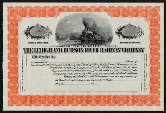 The Lehigh and Hudson River Railway Co