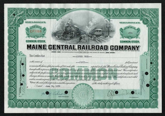 Maine Central Railroad - Common Stock
