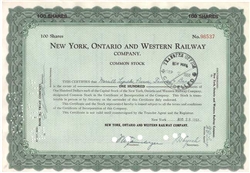 New York, Ontario and Western Railway - Merrill Lynch