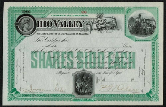 Ohio Valley Railway Company - 1880s - Green