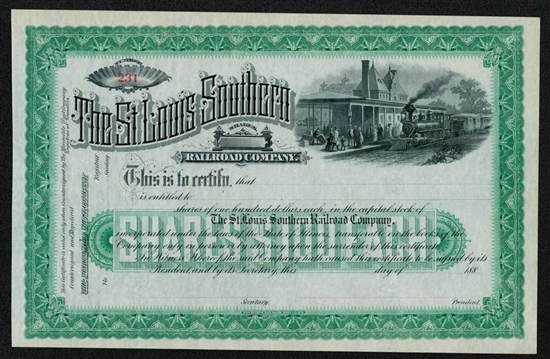 The St. Louis Southern Railroad Co - 1880s