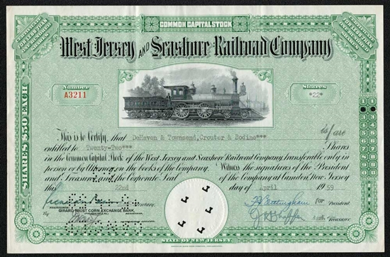 West Jersey and Seashore Railraod Co - 1950s