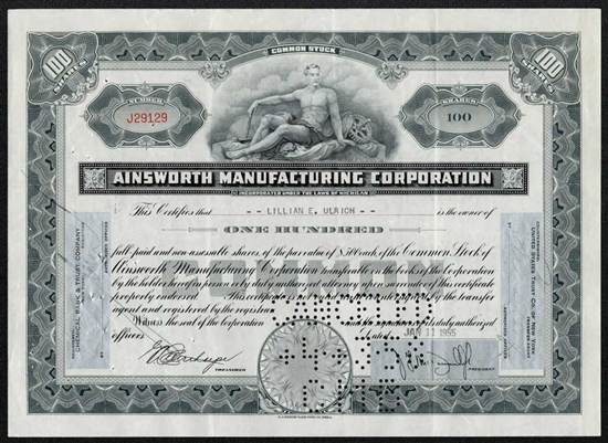 Ainsworth Manufacturing Corporation - Black