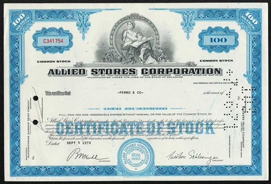 Allied Stores Corporation - Blue