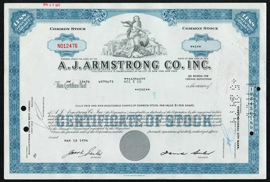 A.J. Armstrong Co. Inc - Blue