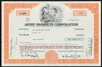 Avery Products Corporation - Orange